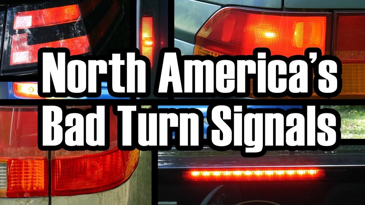 Thumbnail for the YouTube video: The Senseless Ambiguity of North American Turn Signals from Technology Connections